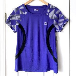 Fila short sleeve athletic top NWT
